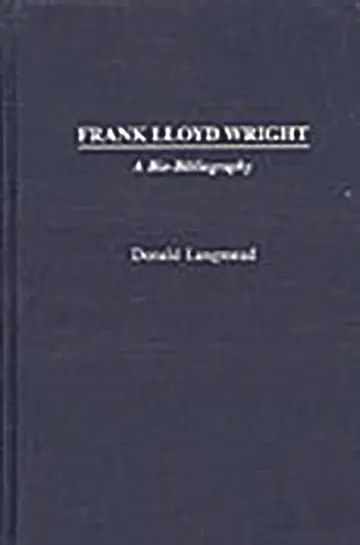 Cover of Frank Lloyd Wright