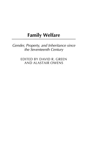 Cover of Family Welfare