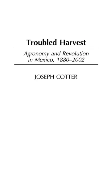 Cover of Troubled Harvest