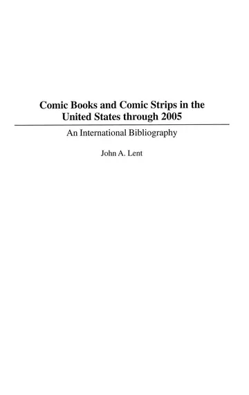 Cover of Comic Books and Comic Strips in the United States Through 2005