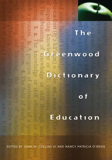 Cover of The Greenwood Dictionary of Education