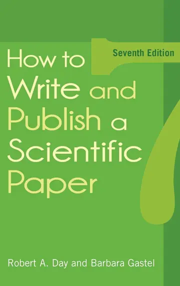 Cover of How to Write and Publish a Scientific Paper