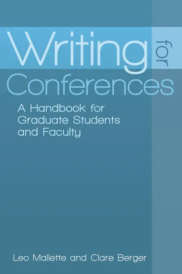 Cover of Writing for Conferences