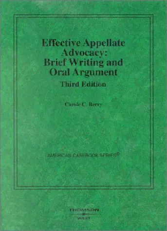 Cover of Effective Appellate Advocacy