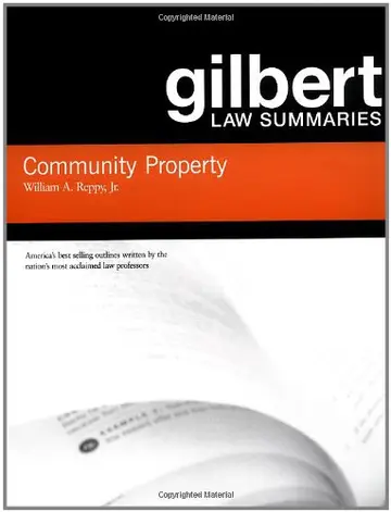 Cover of Gilbert Law Summaries on Community Property