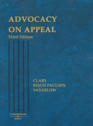 Cover of Advocacy on Appeal