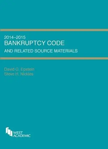 Cover of Bankruptcy Code and Related Source Materials 2014-2015