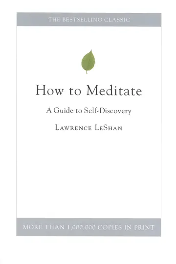 Cover of How to Meditate