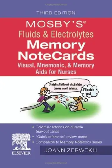 Cover of Mosby's Fluids & Electrolytes Memory NoteCards