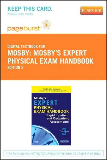 Cover of Mosby's Expert Physical Exam Handbook