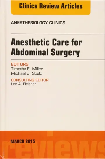Cover of Anesthetic Care for Abdominal Surgery (hb 2015)