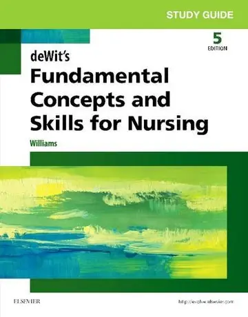 Cover of Study Guide for deWit's Fundamental Concepts and Skills for Nursing