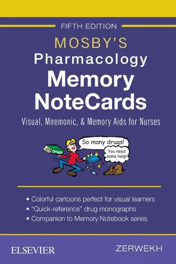 Cover of Mosby's Pharmacology Memory NoteCards