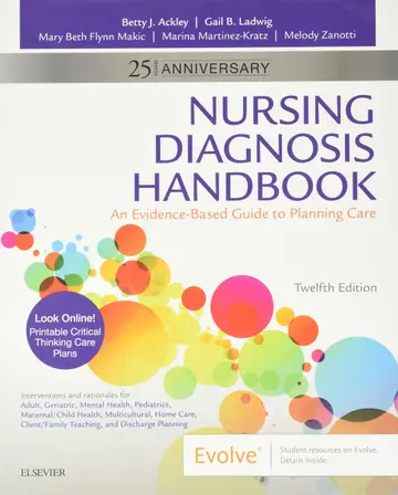 Cover of Old Edition - Nursing Diagnosis Handbook