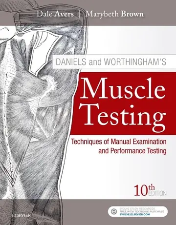 Cover of Daniels and Worthinghams Muscle Testing Techniques of Manual Examination and Performance Testing 10Ed