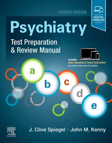 Cover of Psychiatry Test Preparation and Review Manual -4E