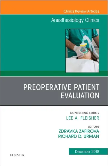 Cover of Preoperative Patient Evaluation, an Issue of Anesthesiology Clinics