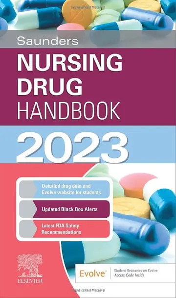 Cover of Saunders Nursing Drug Handbook 2023-1E
