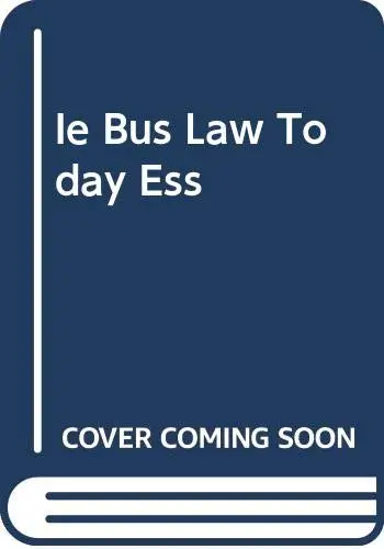 Cover of Ie Bus Law Today Ess