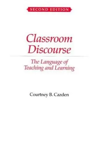 Cover of Classroom Discourse