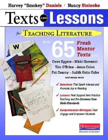 Cover of Texts and Lessons for Teaching Literature