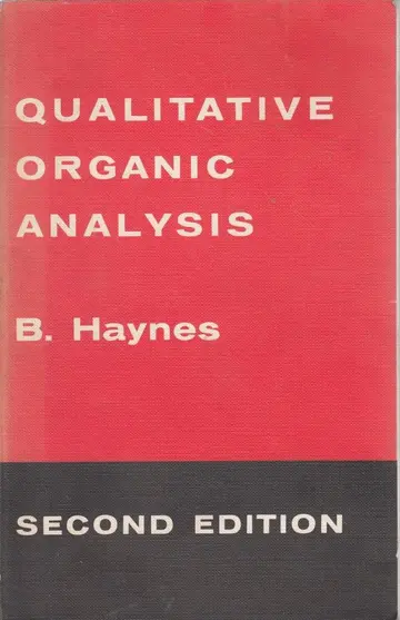 Cover of Qualitative Organic Analysis