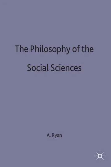Cover of The Philosophy of the Social Sciences