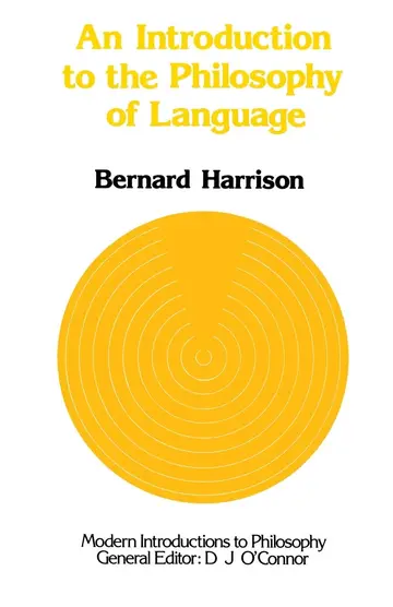 Cover of An Introduction to the Philosophy of Language