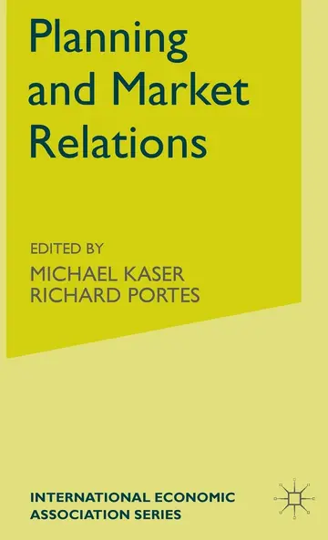 Cover of Planning and Market Relations