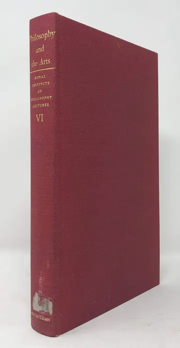 Cover of Philosophy and the Arts