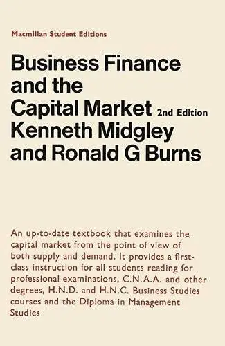 Cover of Business Finance and the Capital Market