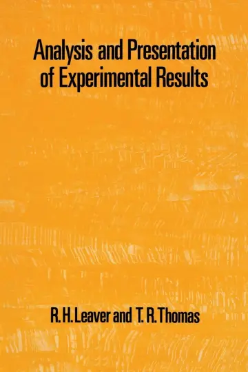 Cover of Analysis and Presentation of Experimental Results