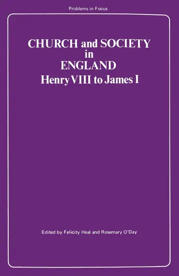 Cover of Church and Society in England