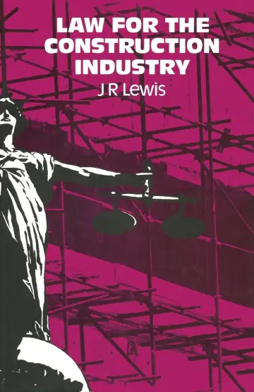 Cover of Law for the Construction Industry