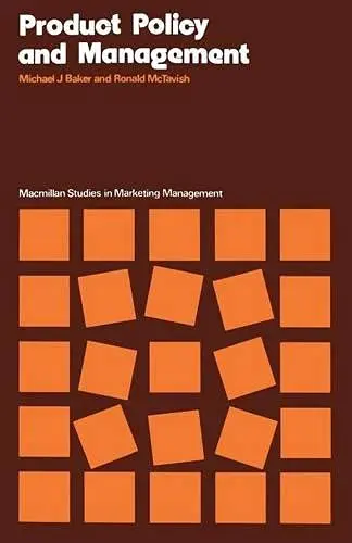 Cover of Product Policy and Management