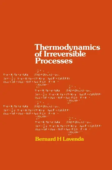 Cover of Thermodynamics of Irreversible Processes