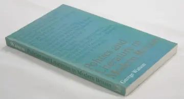 Cover of Politics and Literature in Modern Britain