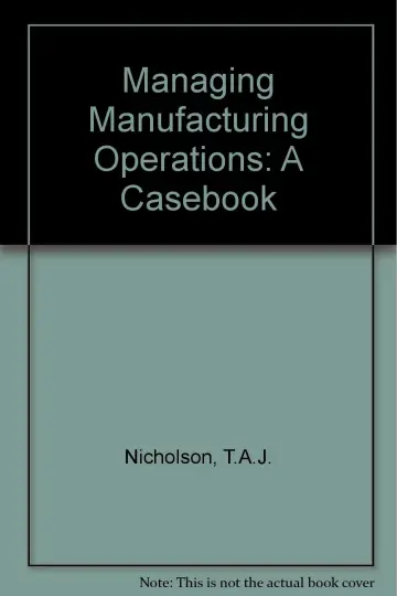 Cover of Managing Manufacturing Operations