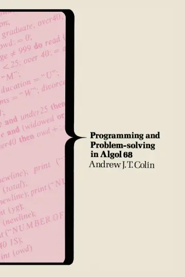 Cover of Programming and Problem Solving in Algol