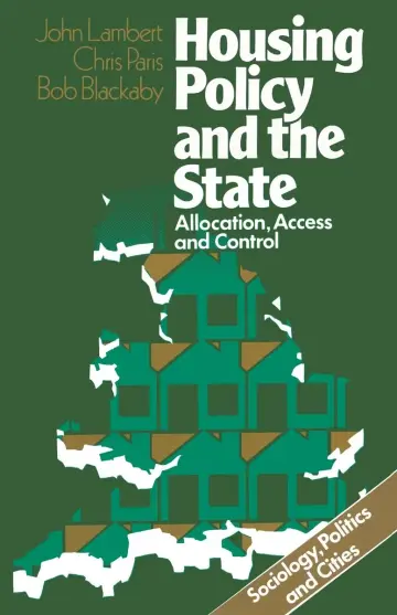 Cover of Housing Policy and the State