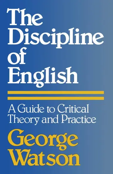 Cover of The Discipline of English