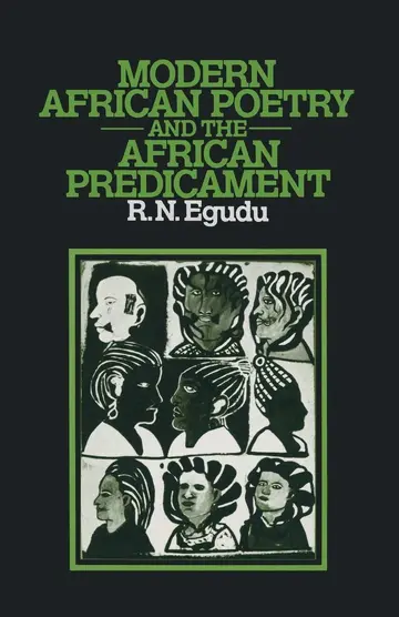 Cover of Modern African Poetry and the African Predicament