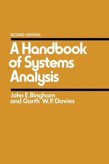 Cover of Handbook of Systems Analysis