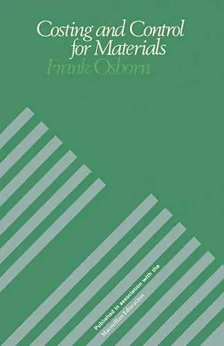 Cover of Costing and Control for Materials
