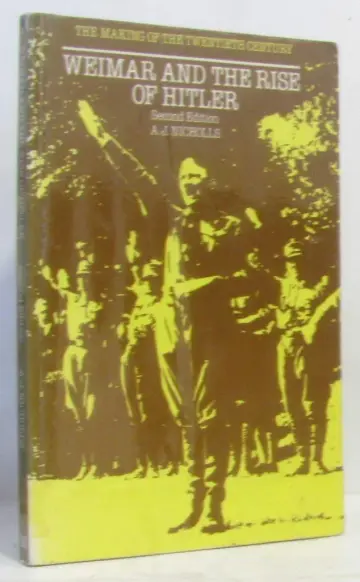 Cover of Weimar and the Rise of Hitler