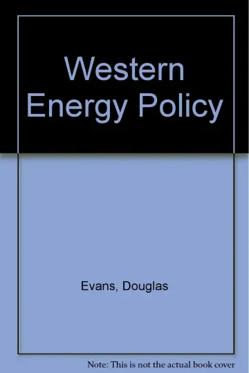 Cover of Western Energy Policy