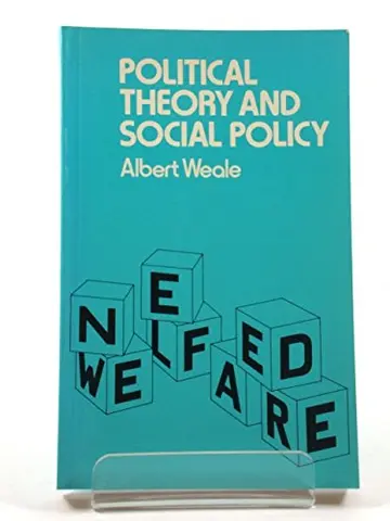 Cover of Political theory and social policy