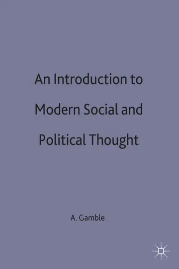 Cover of An Introduction to Modern Social and Political Thought