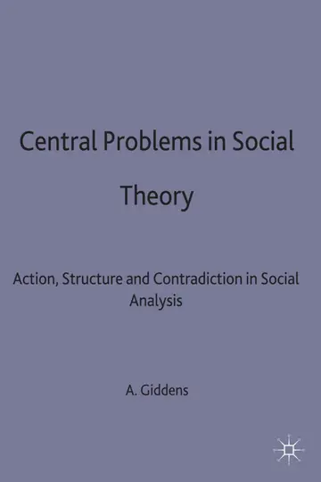 Cover of Central Problems in Social Theory
