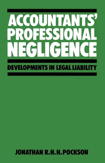 Cover of Accountants’ Professional Negligence